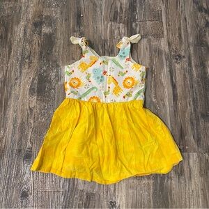 4/20 Handmade Animal tied dress 18-24M